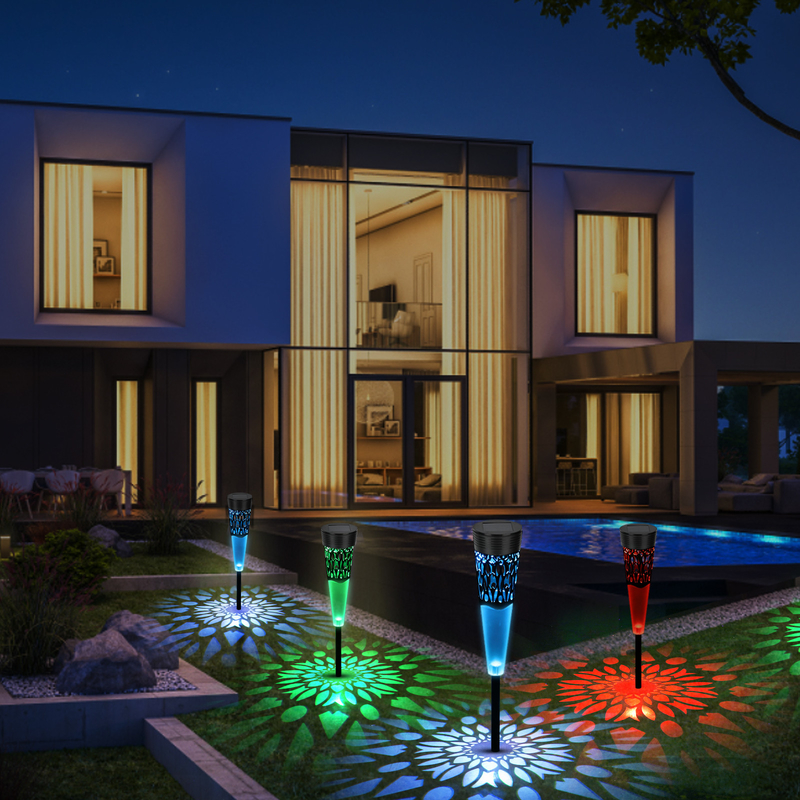Il giardino alimentato solare impermeabile variopinto della decorazione IP65 si accende per all'aperto