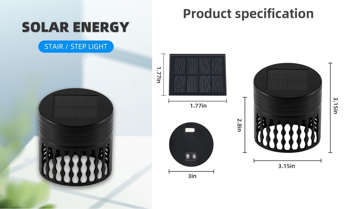 Il giardino solare decorativo di effetto della luce accende l'illuminazione del LED per la decorazione della parete del recinto