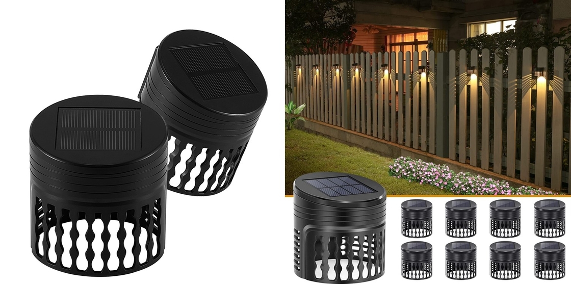 Il giardino solare decorativo di effetto della luce accende l'illuminazione del LED per la decorazione della parete del recinto
