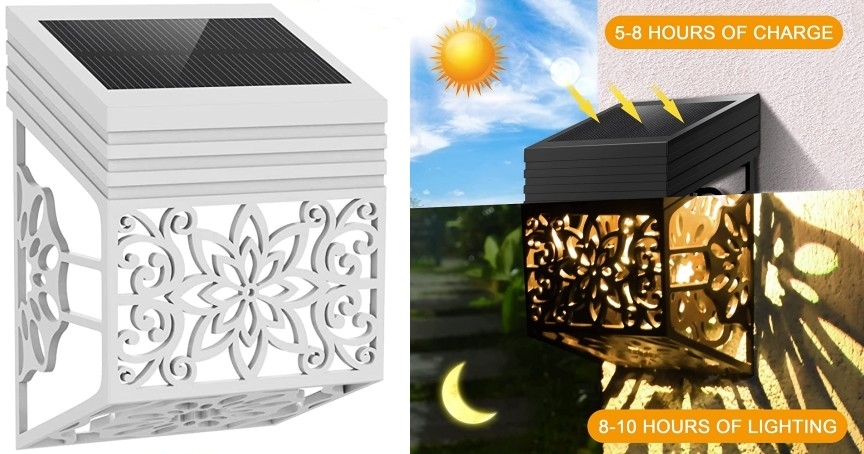 il giardino solare impermeabile accende l'illuminazione all'aperto del LED per la luce del patio del parco della parete del recinto