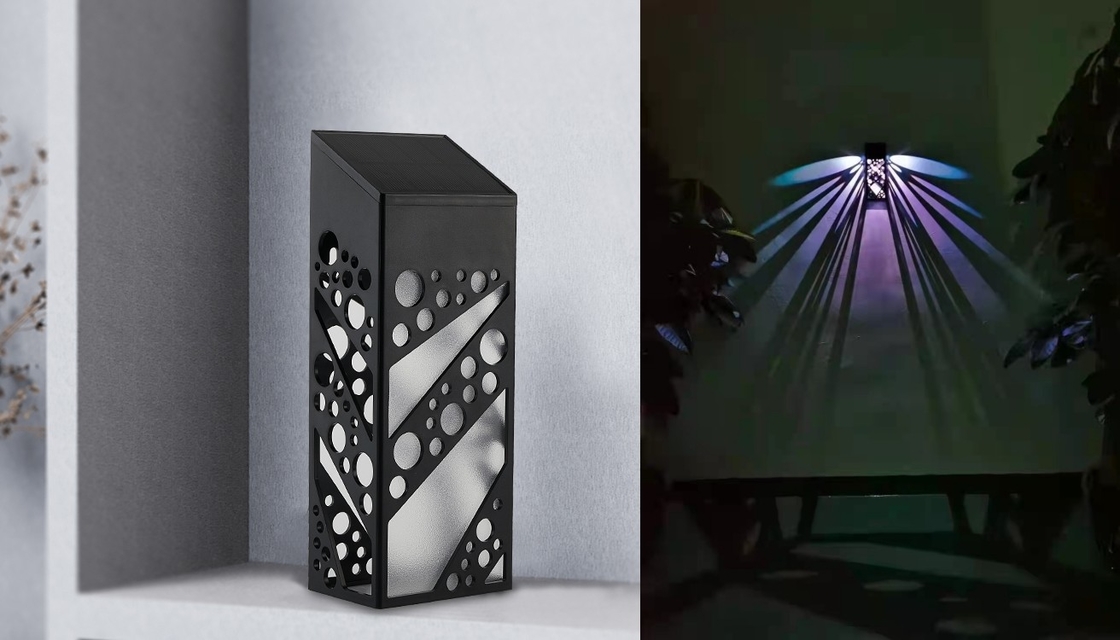 Luci solari impermeabili LED all'aperto della parete IP65 che accendono la luce resistente UV del giardino del recinto