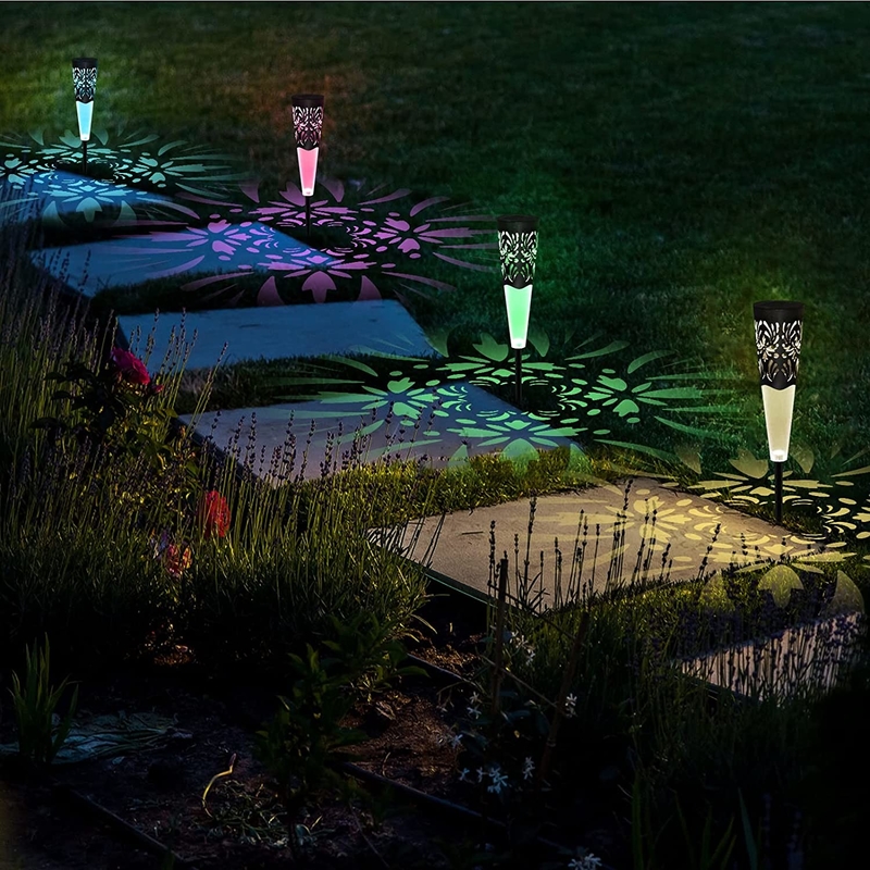 Prato inglese all'aperto di Constant Bright Landscape Path For delle luci del pannello solare decorativo di RGB