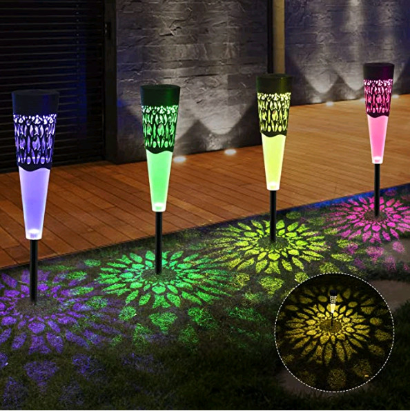 Prato inglese all'aperto di Constant Bright Landscape Path For delle luci del pannello solare decorativo di RGB