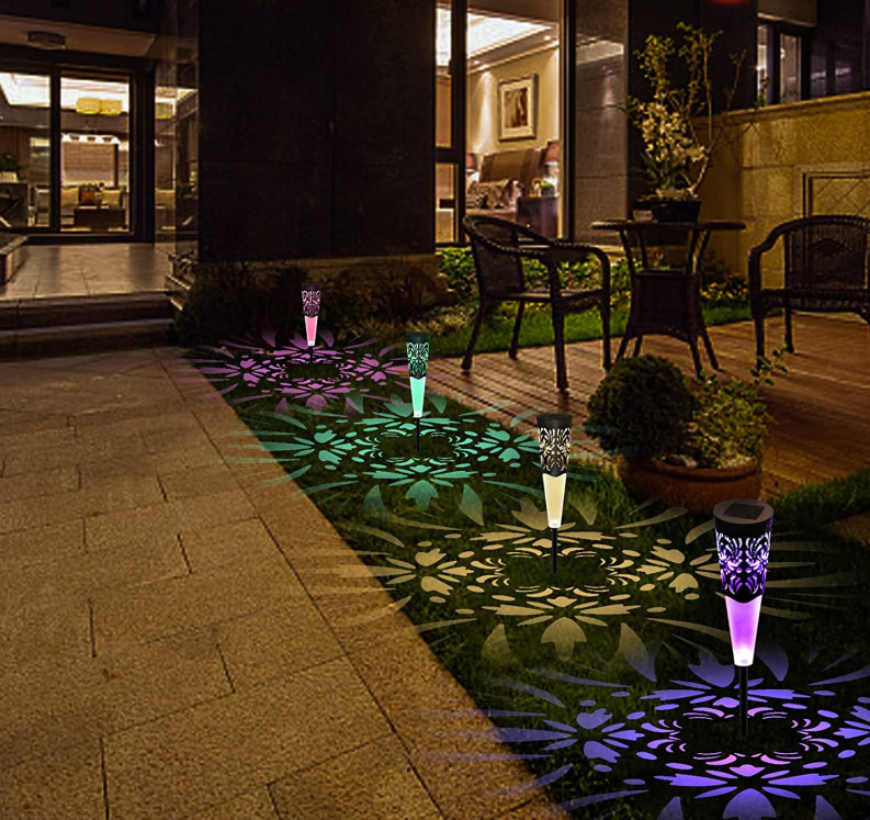 Prato inglese all'aperto di Constant Bright Landscape Path For delle luci del pannello solare decorativo di RGB
