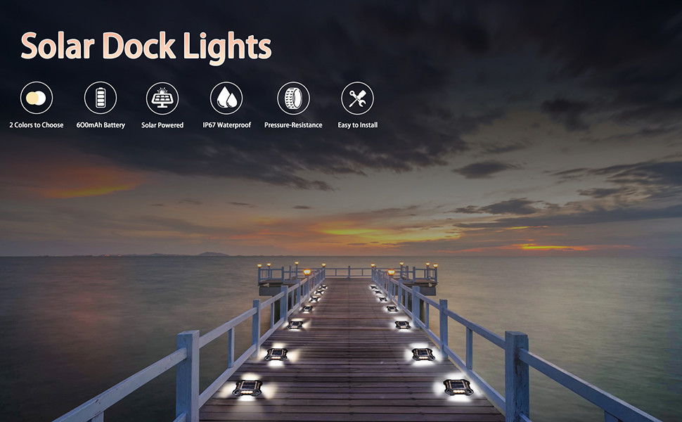 Punto all'aperto del LED Marine Solar Dock Light Warning per la strada privata 123*123*23 millimetro