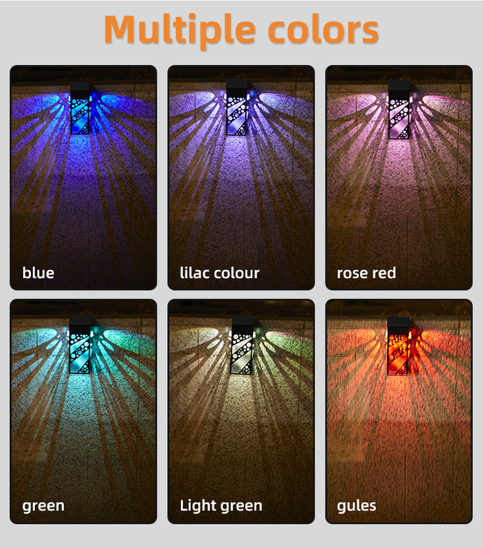 Luci della parete di Constant Bright Solar Powered Garden con 2 il modo RGB per il recinto Landscape