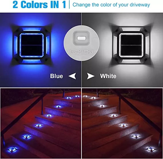 Luce alimentata solare luminosa 1.2V Marine Deck Driveway all'aperto 1200MAH del bacino del quadrato