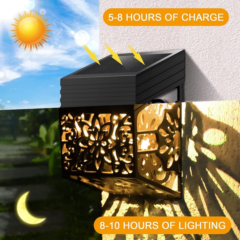 La parete principale solare del modello di fiore accende IP65 il recinto decorativo all'aperto Lamp For Garden