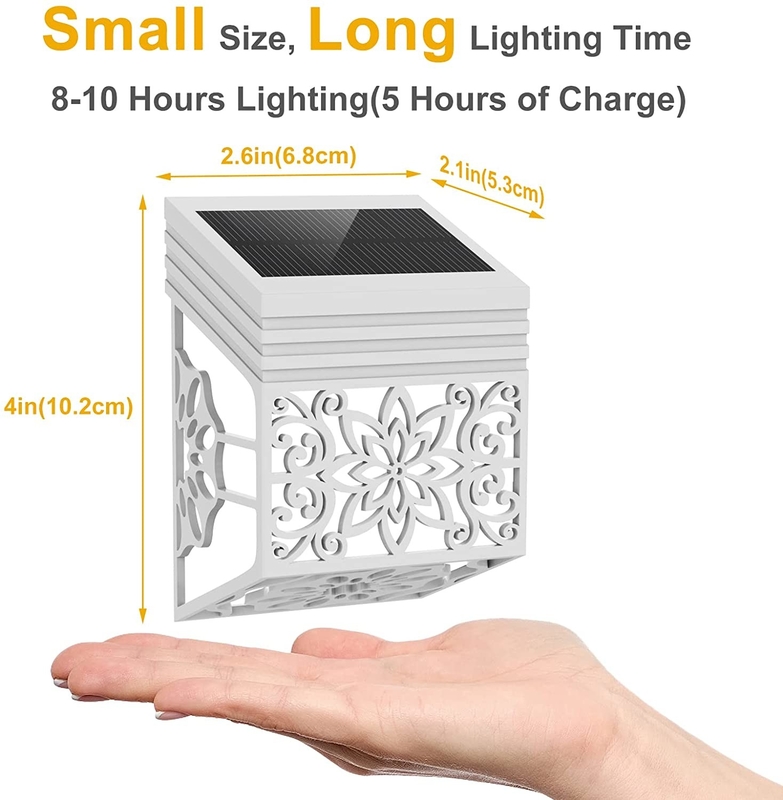 ABS LED Solar Fence Light Luce esterna IP65 Per il patio del parco giardino