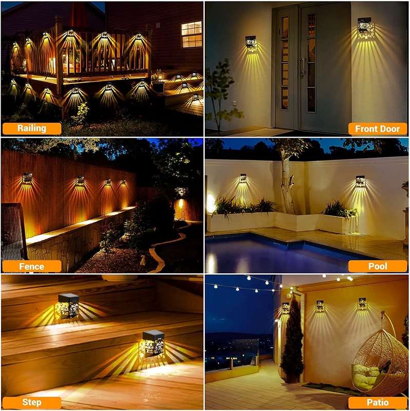 ABS LED Solar Fence Light Luce esterna IP65 Per il patio del parco giardino