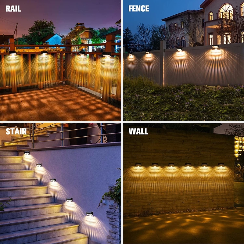 Lampada solare per giardino stradale cortile luce decorativa a energia solare lampada a LED a muro lampada di recinzione esterna