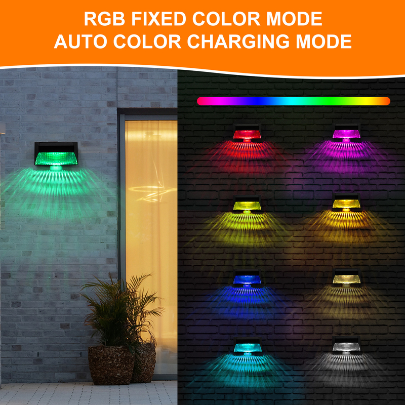 Lampada solare per giardino stradale cortile luce decorativa a energia solare lampada a LED a muro lampada di recinzione esterna