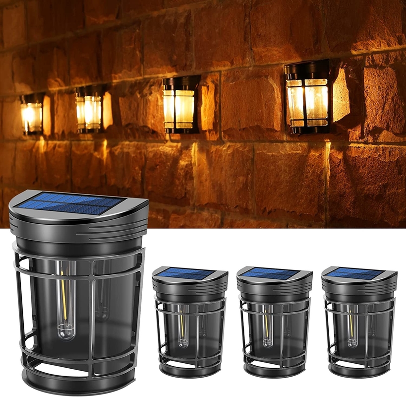 Luce di recinzione solare all'aria aperta a LED Decorative Lampade da giardino solare per cortile del patio