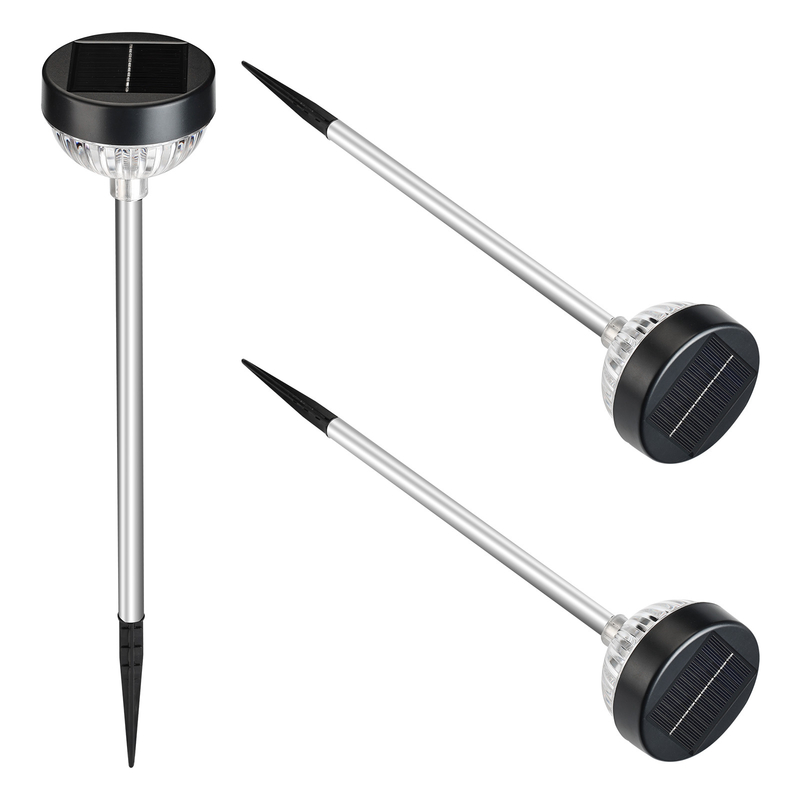 Lampade da giardino a LED a energia solare con modalità di lampeggiamento e sbiadimento costanti pannello di silicio monocristallino