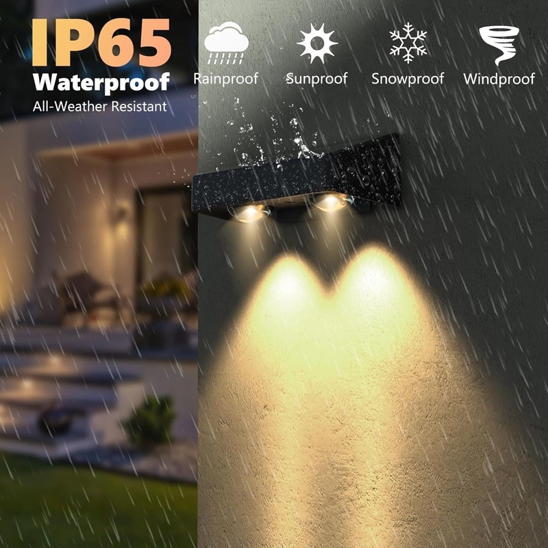 15 ore Tempo di lavoro IP65 impermeabile LED bianche calde RGB LED a energia solare Luce con batteria 3.7V/1200MAH Litio ternario