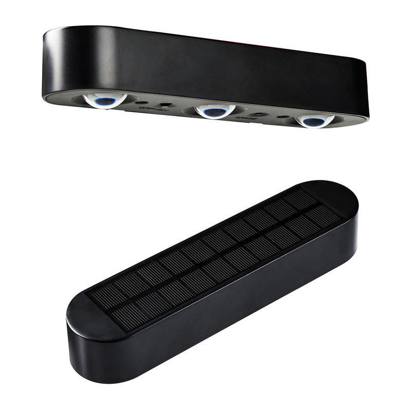 Pannello solare Silicio monocristallino 5V / 220MA Luci solari decorative esterne in nero