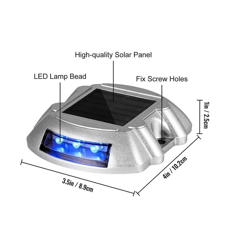 Luce di dock solare resistente alla temperatura con involucro in alluminio 2V di tensione