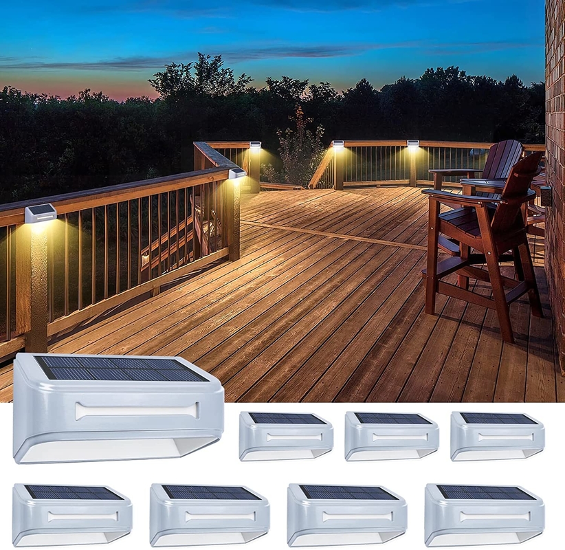 Luce di recinzione da giardino a LED a energia solare per illuminazione esterna impermeabile in bianco caldo/bianco freddo/blu/RGB Garanzia 1-3 anni