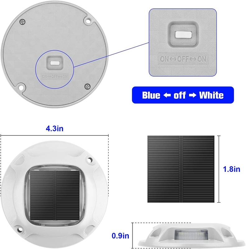 Metodo di installazione a vite Luce per banchina solare con livello di impermeabilità IP68 e durata lunga