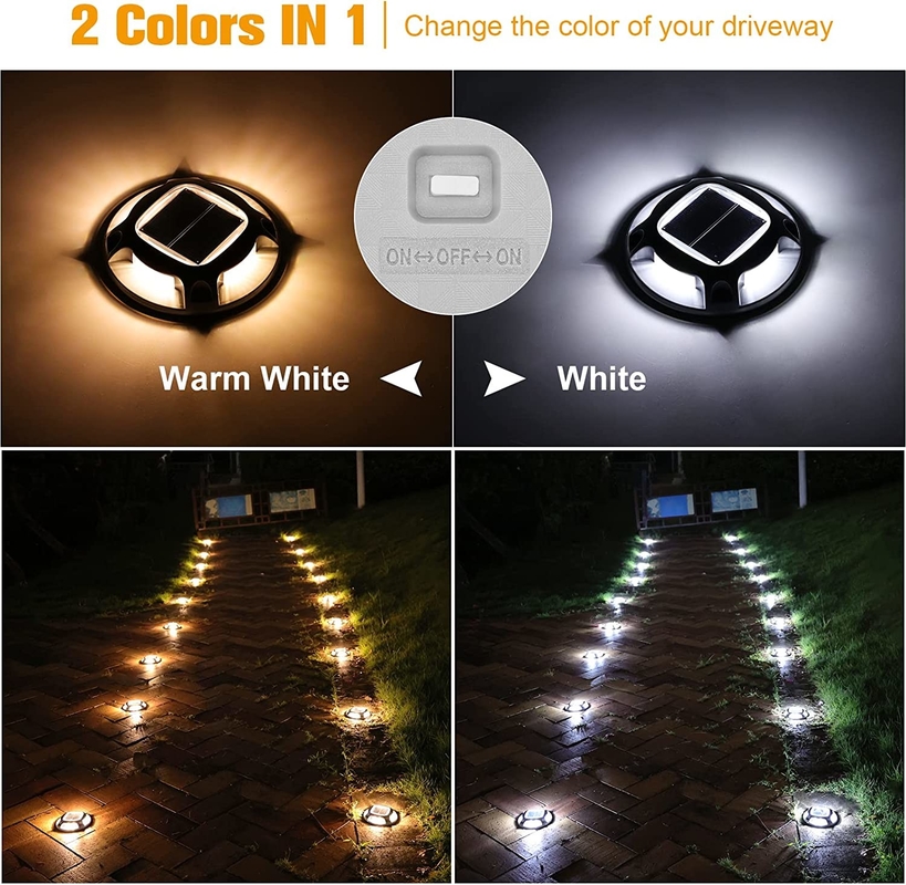Luce di dock solare in alluminio LED Bianco caldo 20 lumens Luminosità Leggera per un'installazione facile