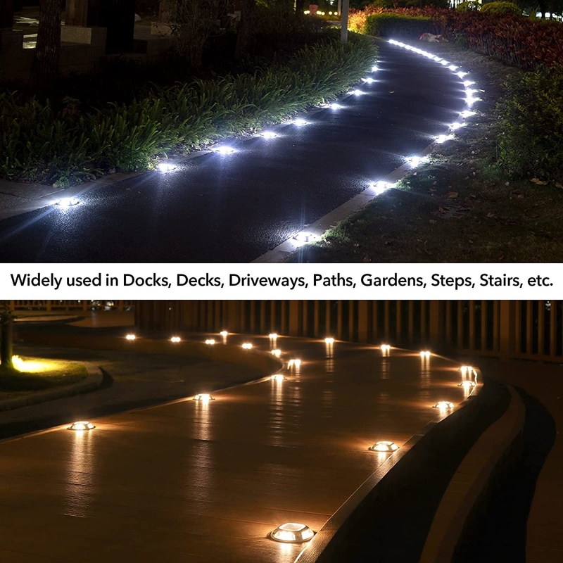 20 Lumens luce solare 150g Peso IP68 Installazione a vite impermeabile Fonte luminosa LED