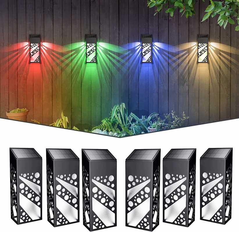 IP 68 Acque resistenti a luce solare a LED Lampade di terrazza per esterni Decorative Lampade di terrazza solare per cortile