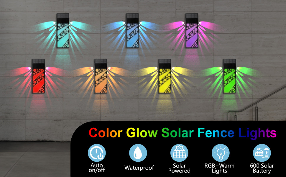 IP 68 Acque resistenti a luce solare a LED Lampade di terrazza per esterni Decorative Lampade di terrazza solare per cortile
