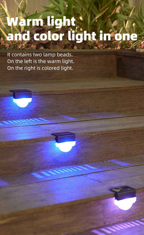 ABS PC Lampade da giardino a LED per esterni Lampade a energia solare Lampade da recinzione solare