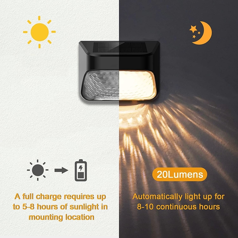 15 ore di lavoro ABS PMMA Decorazione solare luce caldo bianco RGB batteria al silicio monocristallina