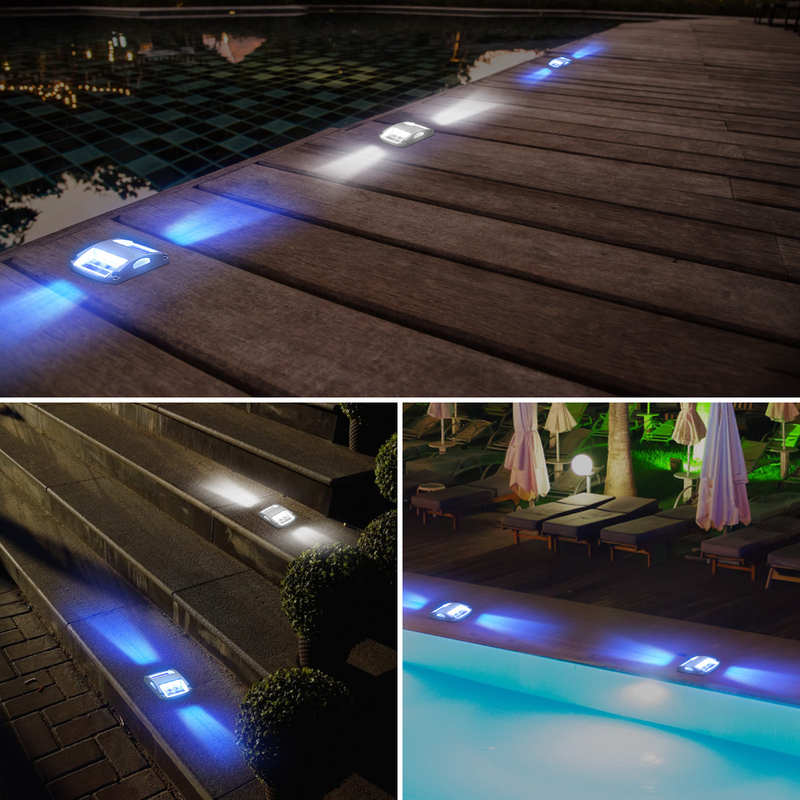 Lampada a terra solare esterno impermeabile Decorativo portico giardino Led Dock solare