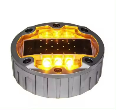 Alumini Led Solar Road Stud Light Riflettente Marcatore di marciapiede autostrada lampeggiante