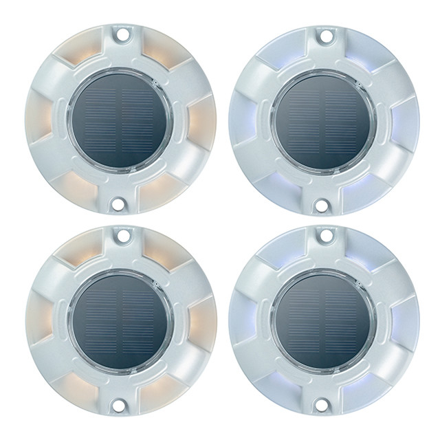 Avvertimento esterno LED lampadari solari per via d'ingresso Dock Lampade a gradino solari per marciapiede Giardino Corridoio Giardino