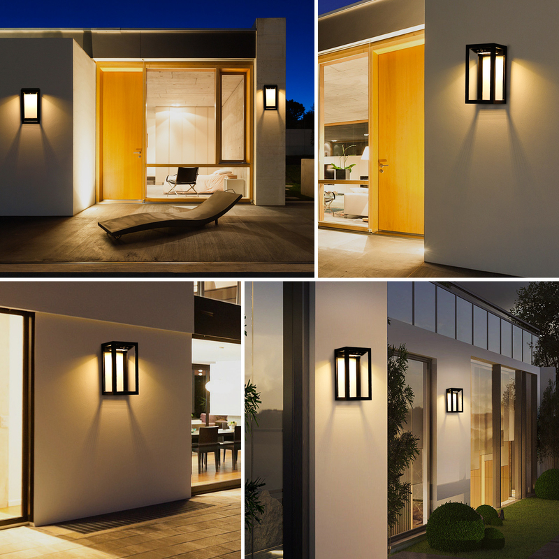 Sensore di movimento esterna luce solare per pareti lampada solare da giardino per patio