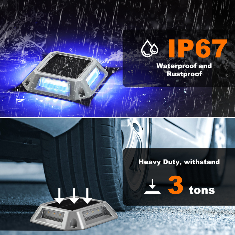 Luce solare LED Dock con installazione a vite Caldo Bianco / Bianco Freddo Colore leggero A 215g