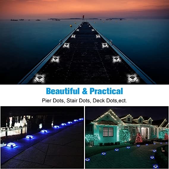 Luce solare LED Dock con installazione a vite Caldo Bianco / Bianco Freddo Colore leggero A 215g