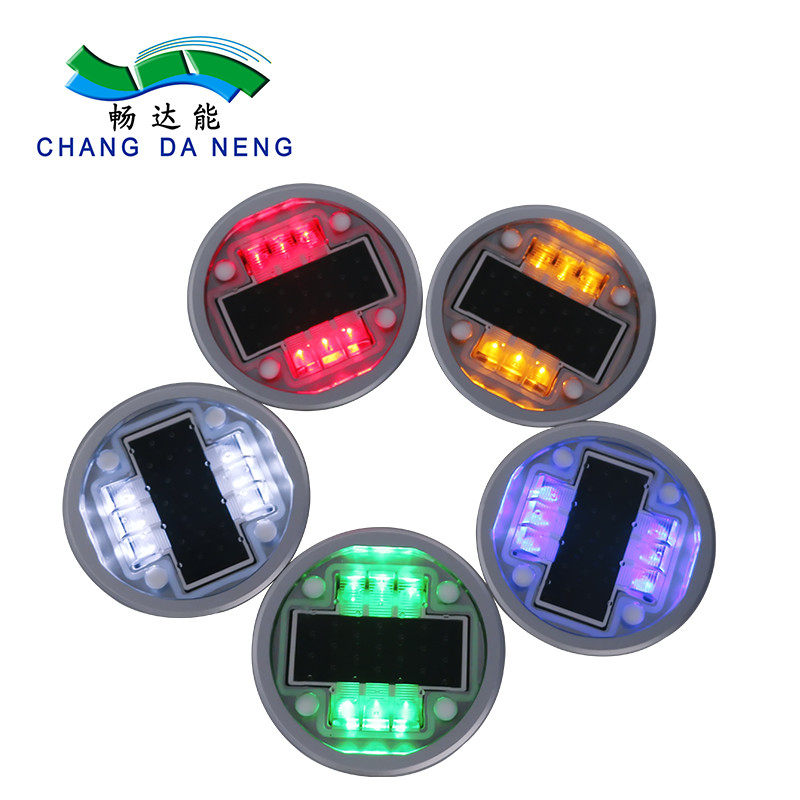 Avvertenza di traffico Sicurezza di percorso di segnalamento luce di alluminio occhio gatto energia solare luce stradale