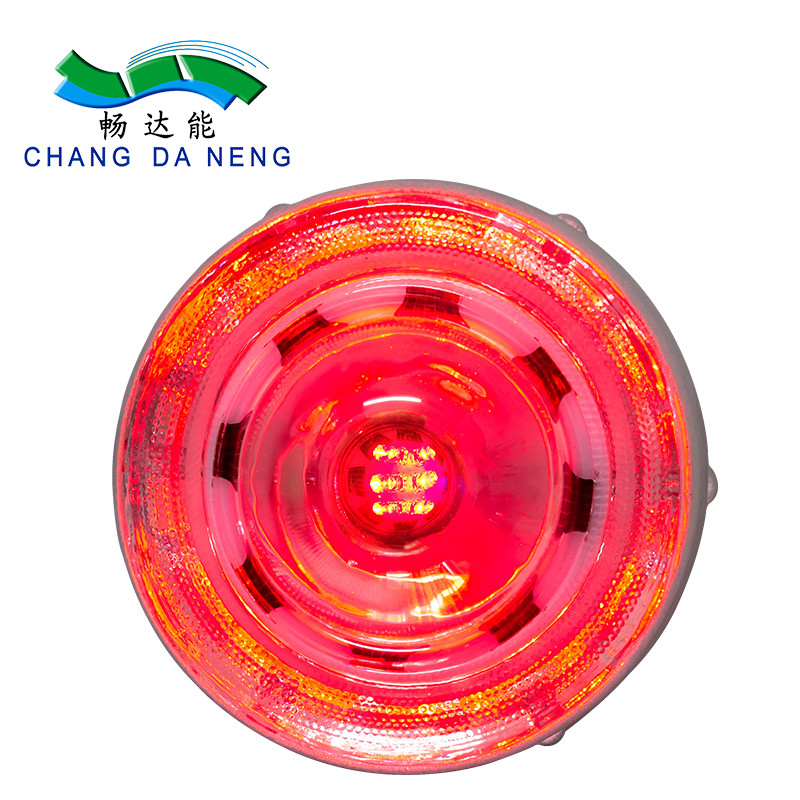 Luce di segnale di segnalazione di traffico segnale di segnalazione di sicurezza segnale stradale perni solari ponte di docking luci lampeggianti all'aperto