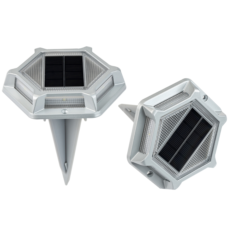 Luce di dock solare in alluminio funzionante da -20 °C a 60 °C Voltaggio 2V Completa con 4 luci