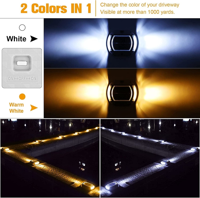IP68 resistente all'acqua luce solare a led vendita calda kit Mazon con 4 luci 2V fonte di energia solare 140g peso