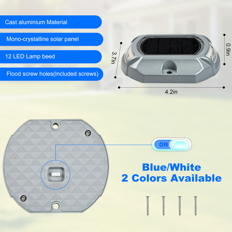 IP68 resistente all'acqua luce solare a led vendita calda kit Mazon con 4 luci 2V fonte di energia solare 140g peso