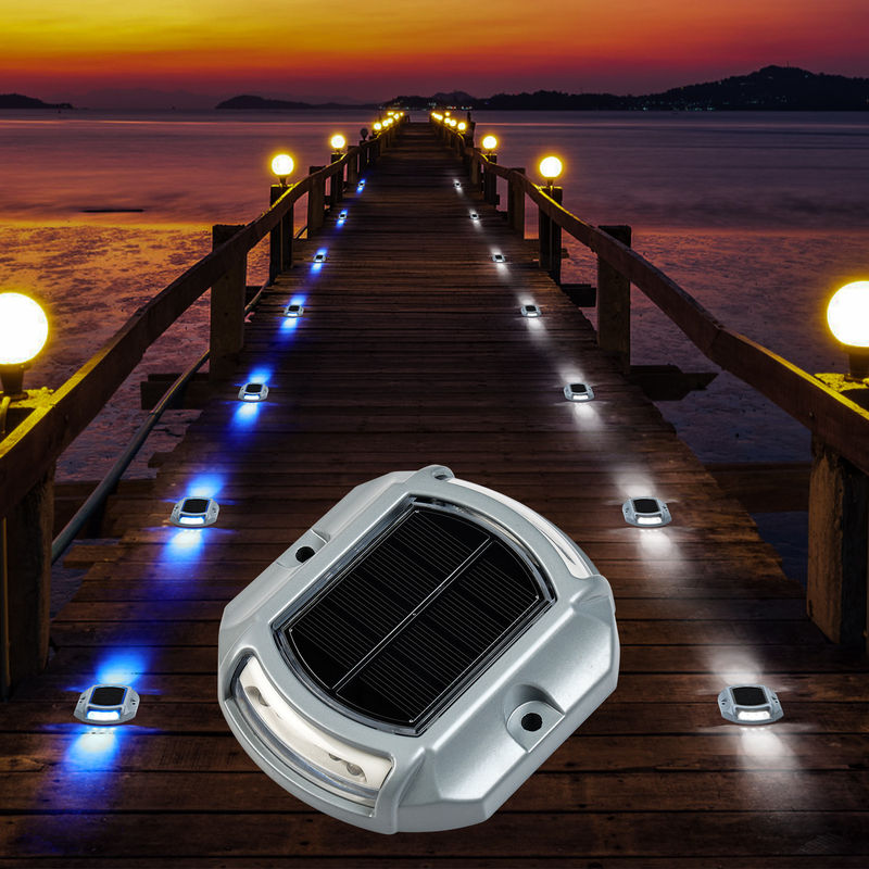 Luce LED Dock solare IP68 impermeabile 2V Blu/bianco freddo 20 lumens Luminosità Installazione di vite