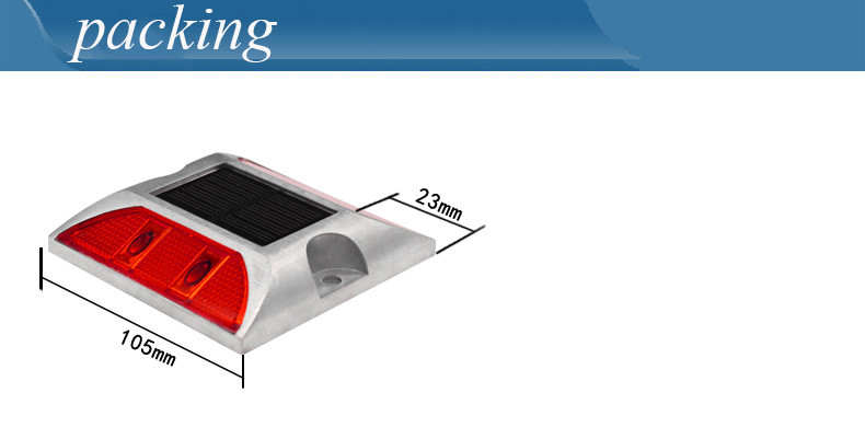 Lampada LED solare lampeggiante a luce riflettente