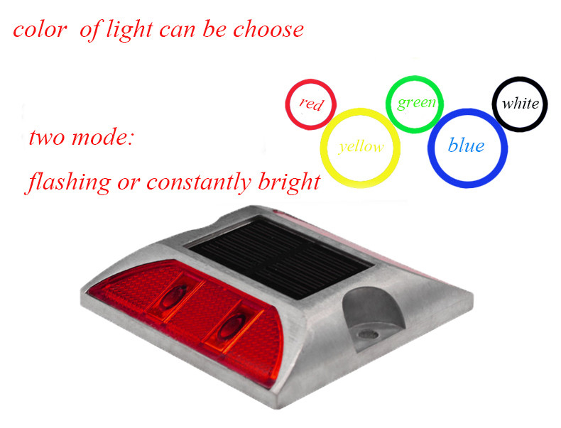 Lampada LED solare lampeggiante a luce riflettente