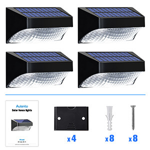 20 ore di tempo di lavoro Luci per giardino solari / luci a LED con PC ABS IP65 resistente alle intemperie