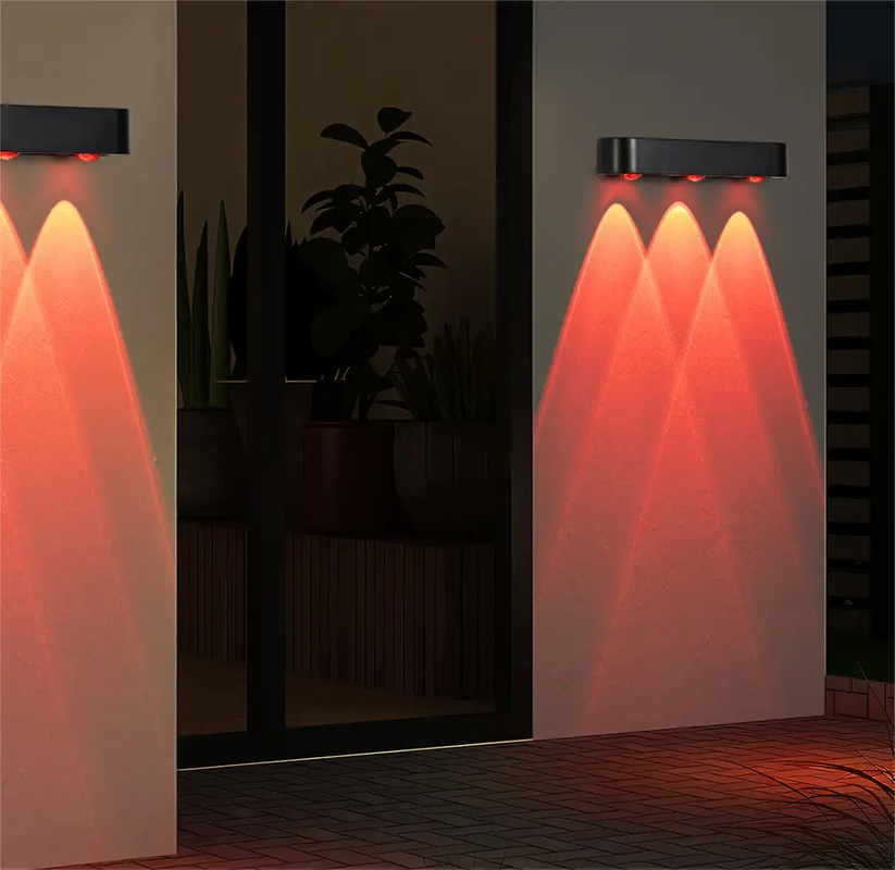 Lampade da giardino a energia solare con 20 ore di lavoro e illuminazione LED bianca calda