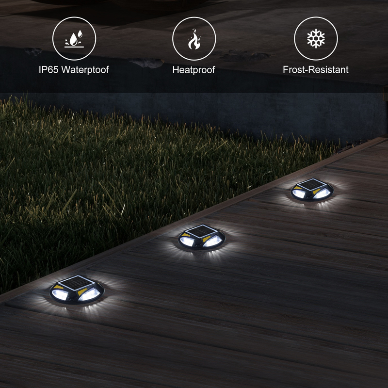 Luce solare a LED luminosa con installazione a vite PC in alluminio 20 lumens