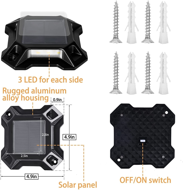 Bule/Cold White Solar Led Light alimentato da batteria Ni-Mh da 1,2 V/600 MAH