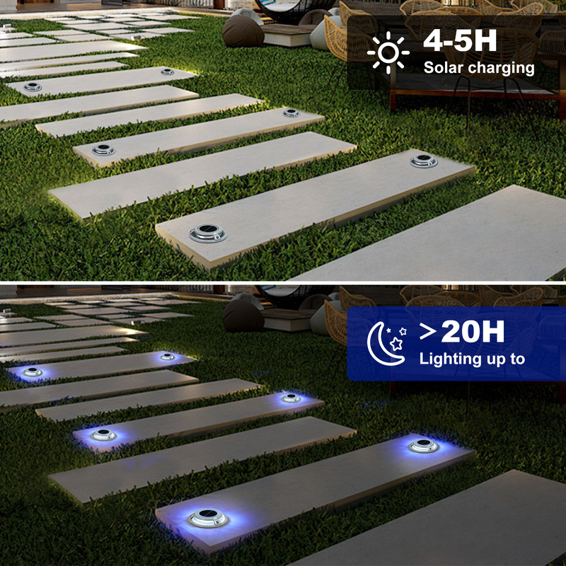 Bule o Bianco Freddo 3T cuscinetto 2V Voltage luce solare a LED / luce solare Dock per la decorazione del molo