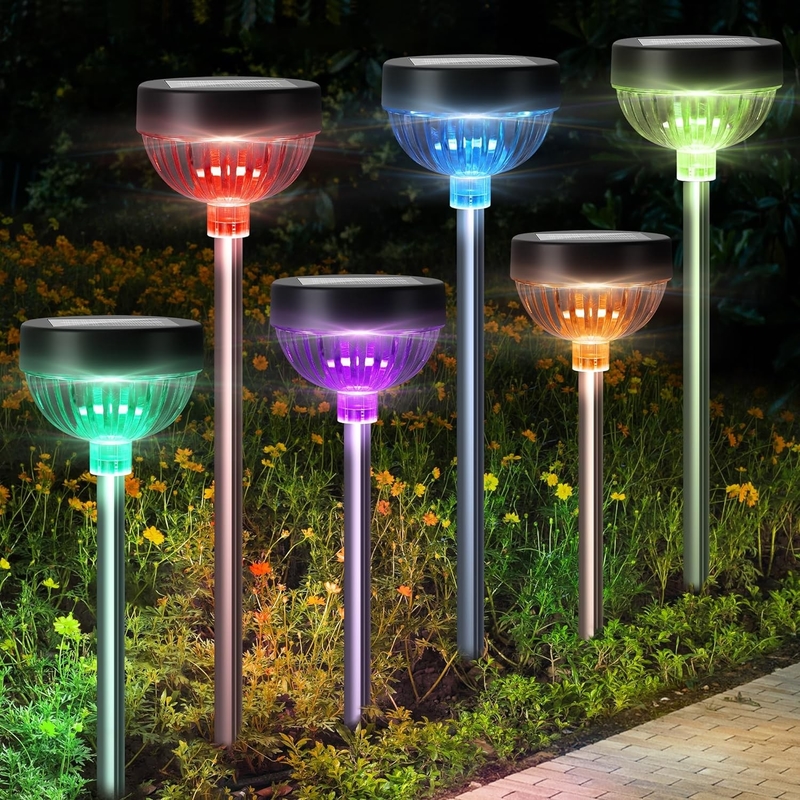 1 pcs LED Light IP65 Outdoor Waterproof Solar Stake Light con accensione / spegnimento automatico e 15 ore di lavoro