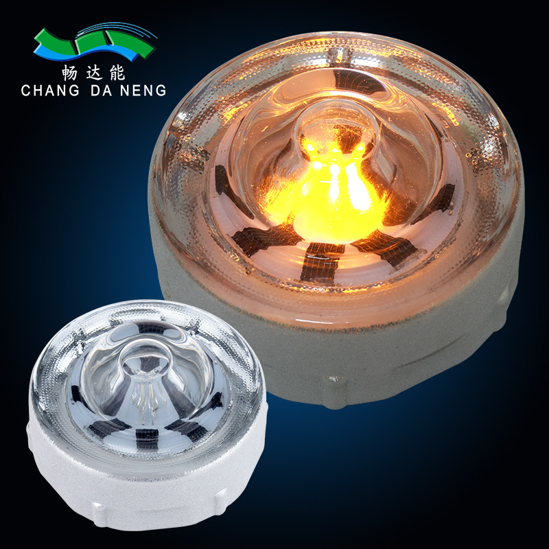360 gradi vetro temperato Road Studs alimentato da energia solare LED Road Stud Roadway Avvertimento Pavimentazione Road Stud